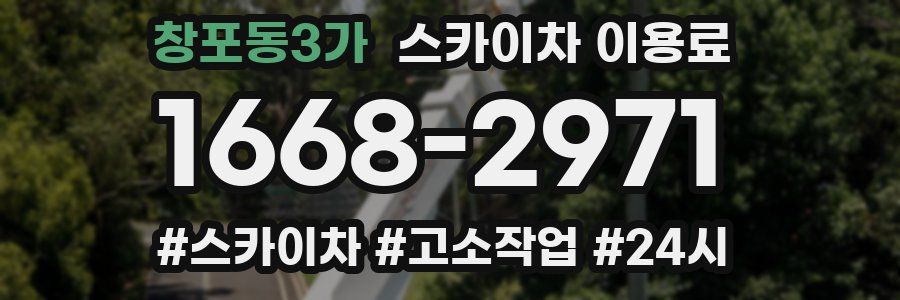 창포동3가 스카이차 이용료