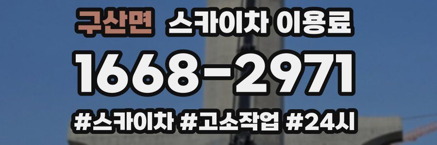 구산면 스카이차 이용료