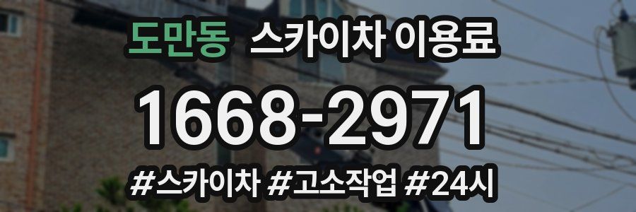 도만동 스카이차 이용료