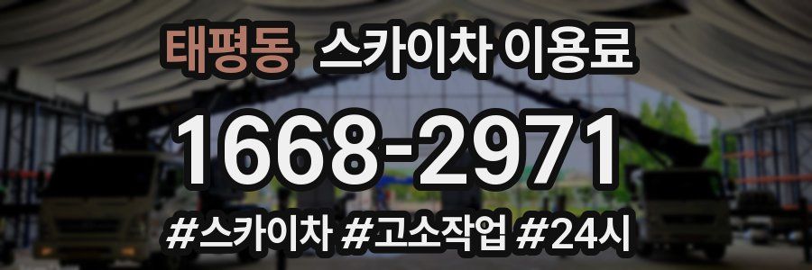 태평동 스카이차 이용료