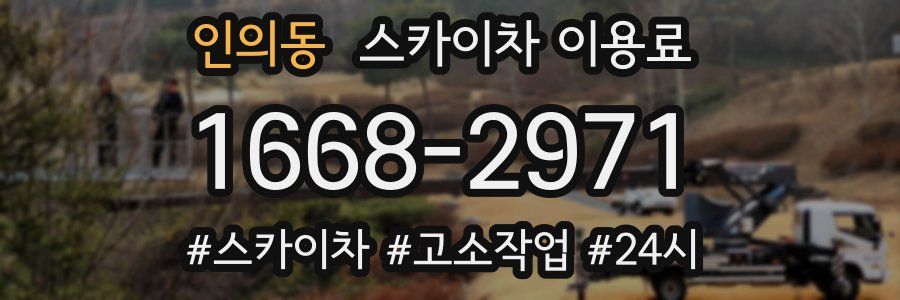 인의동 스카이차 이용료