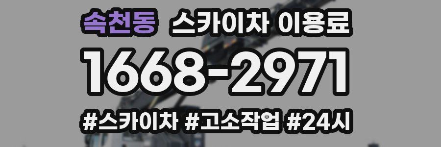 속천동 스카이차 이용료