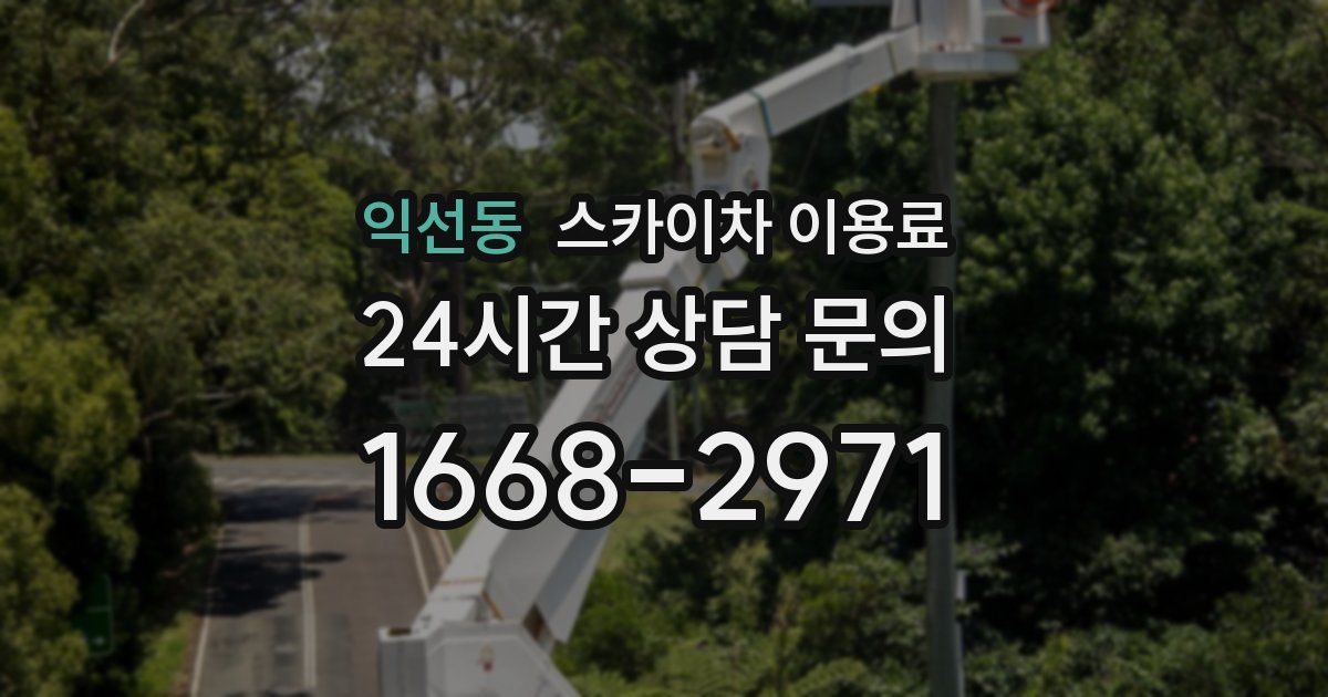 익선동 스카이차 이용료