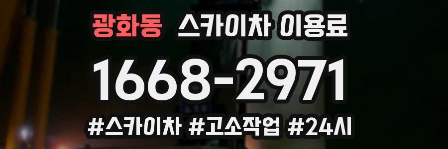 광화동 스카이차 이용료