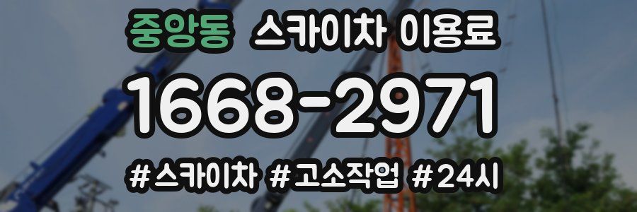 중앙동 스카이차 이용료
