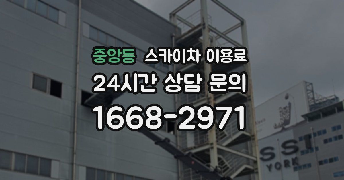 중앙동 스카이차 이용료