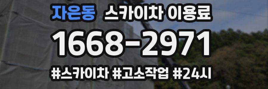 자은동 스카이차 이용료