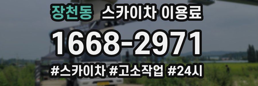장천동 스카이차 이용료
