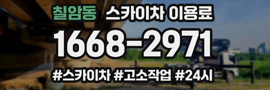 칠암동 스카이차 이용료