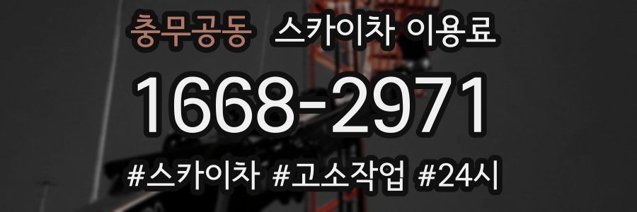 충무공동 스카이차 이용료
