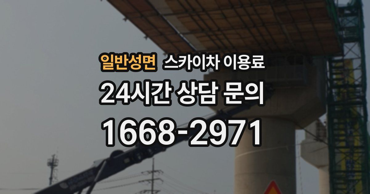 일반성면 스카이차 이용료