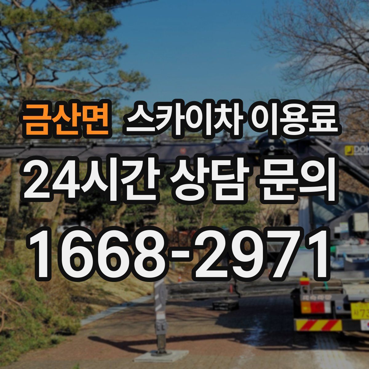 금산면 스카이차 이용료