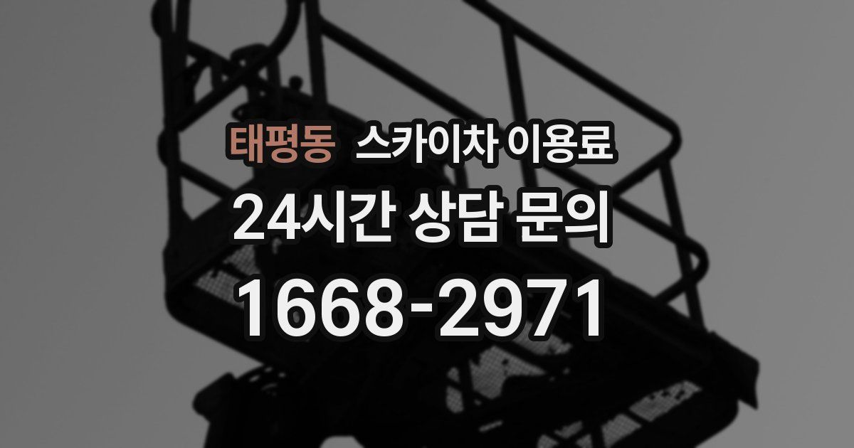 태평동 스카이차 이용료