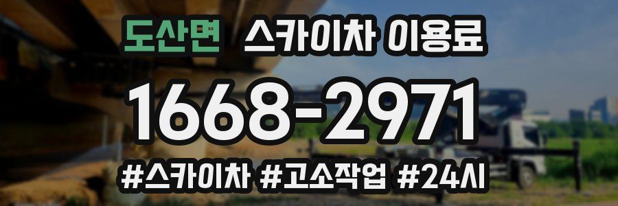 도산면 스카이차 이용료