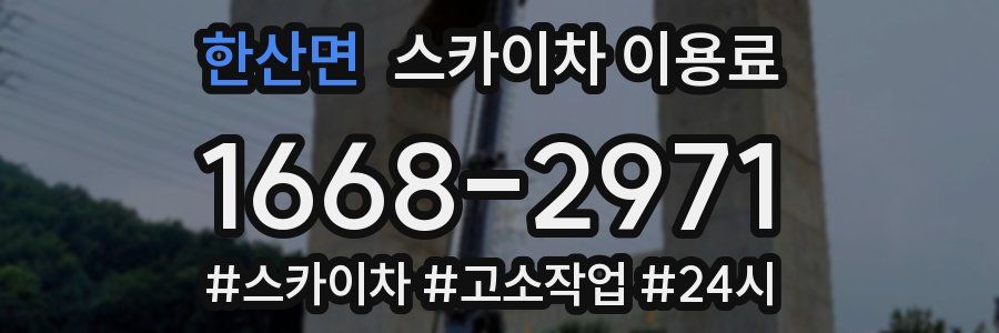 한산면 스카이차 이용료