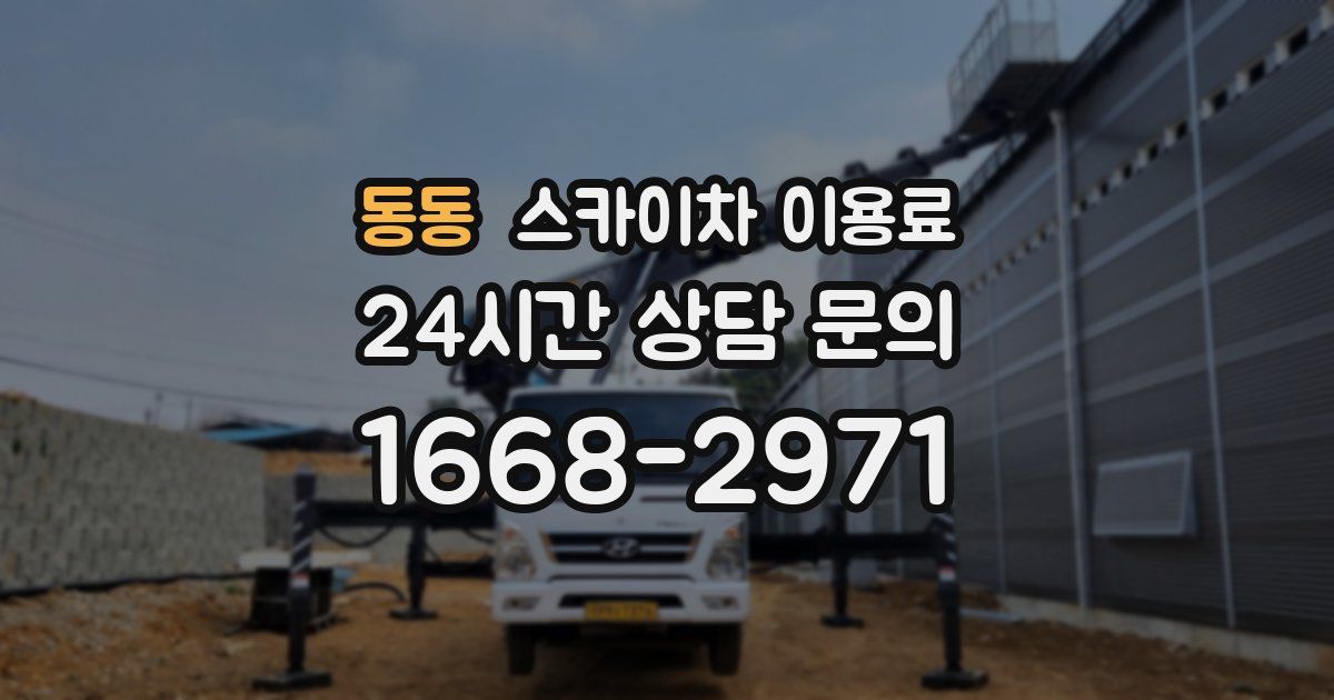 동동 스카이차 이용료