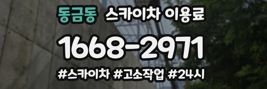 동금동 스카이차 이용료