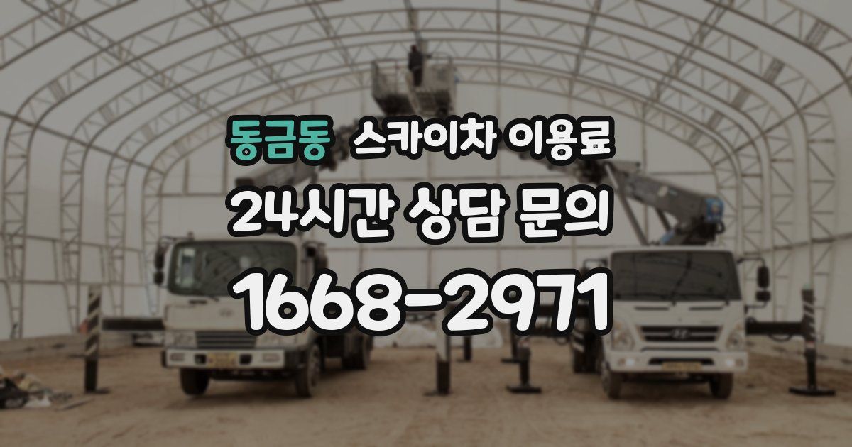 동금동 스카이차 이용료