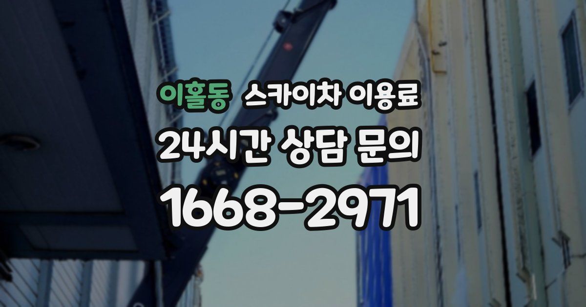 이홀동 스카이차 이용료