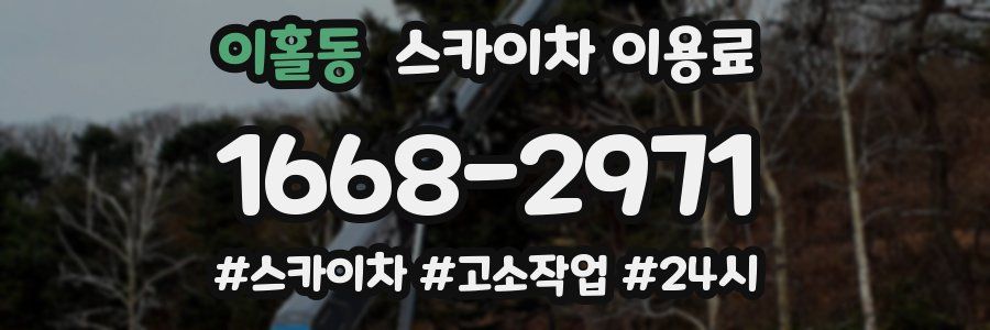 이홀동 스카이차 이용료