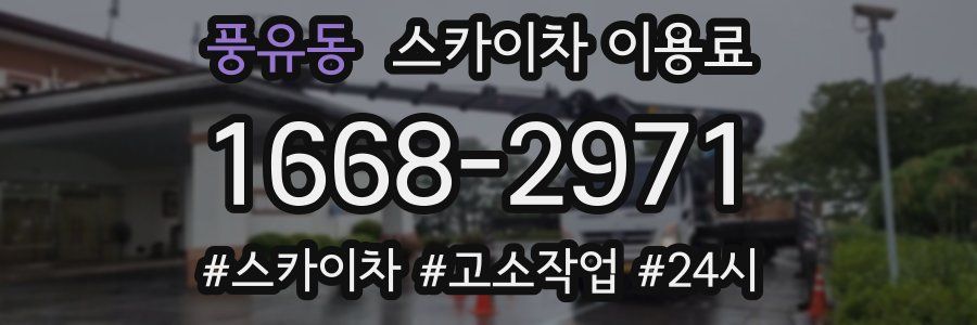 풍유동 스카이차 이용료