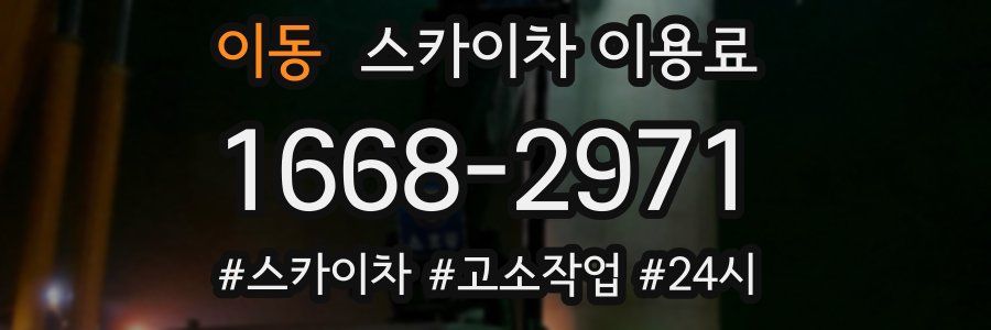 이동 스카이차 이용료