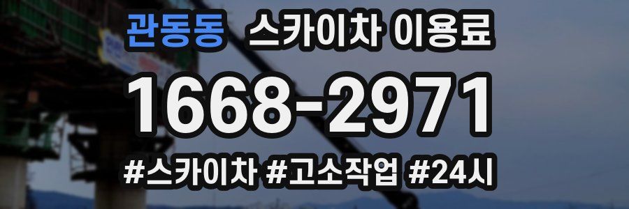 관동동 스카이차 이용료