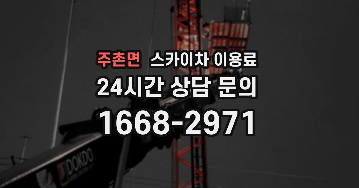 주촌면 스카이차 이용료