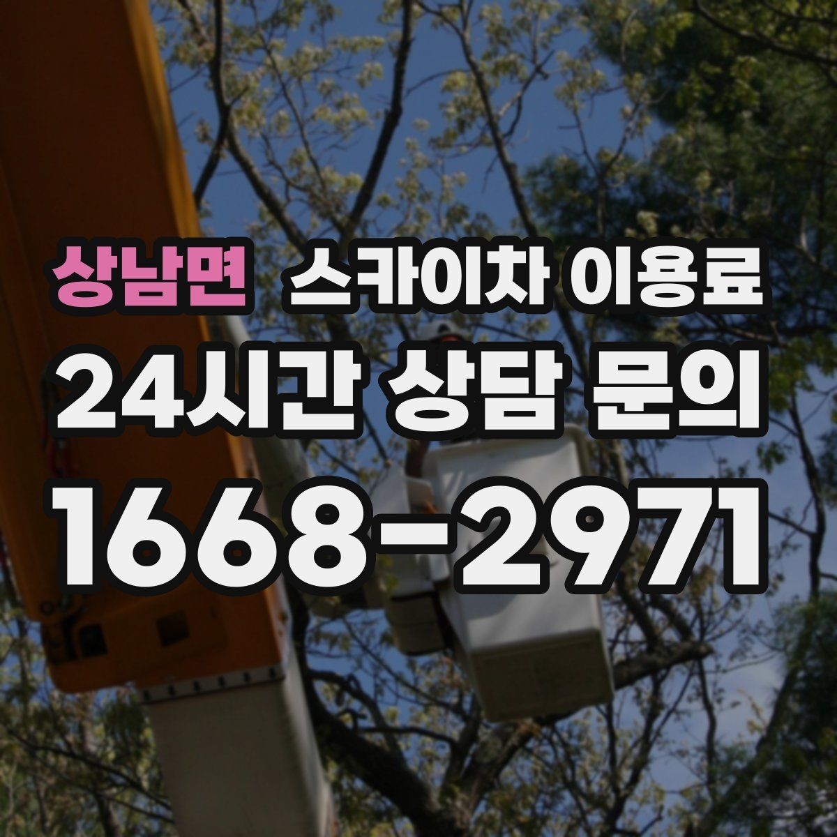 상남면 스카이차 이용료 견적서에서 확인할 항목