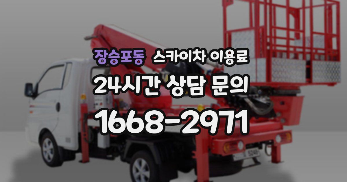장승포동 스카이차 이용료