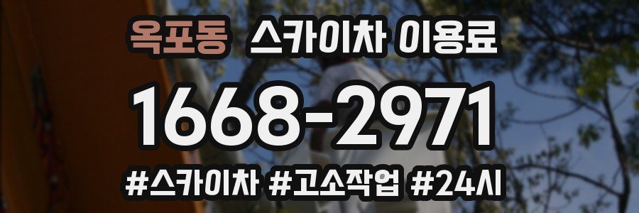 옥포동 스카이차 이용료