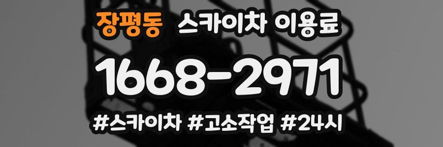 장평동 스카이차 이용료