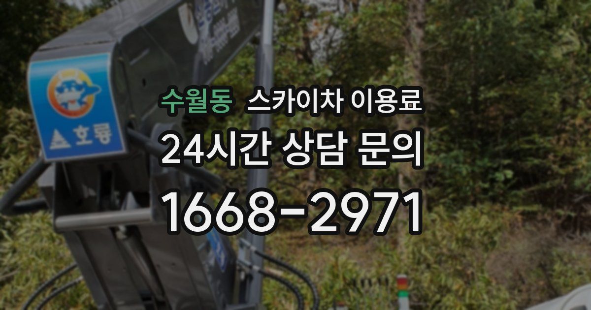 수월동 스카이차 이용료