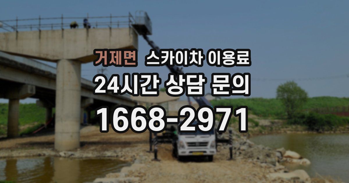 거제면 스카이차 이용료
