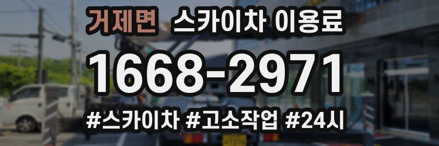 거제면 스카이차 이용료