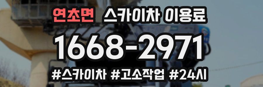 연초면 스카이차 이용료