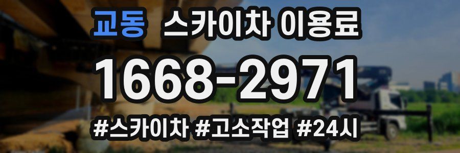 교동 스카이차 이용료