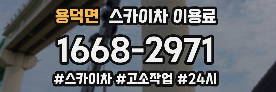 용덕면 스카이차 이용료