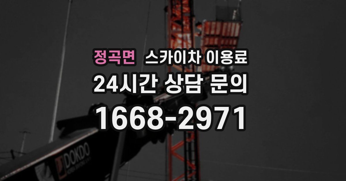 정곡면 스카이차 이용료