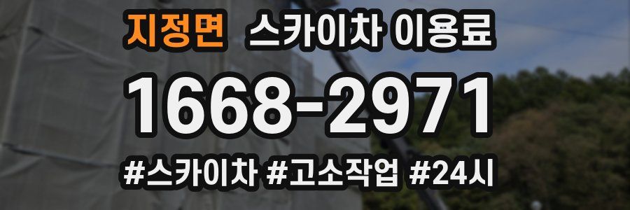 지정면 스카이차 이용료