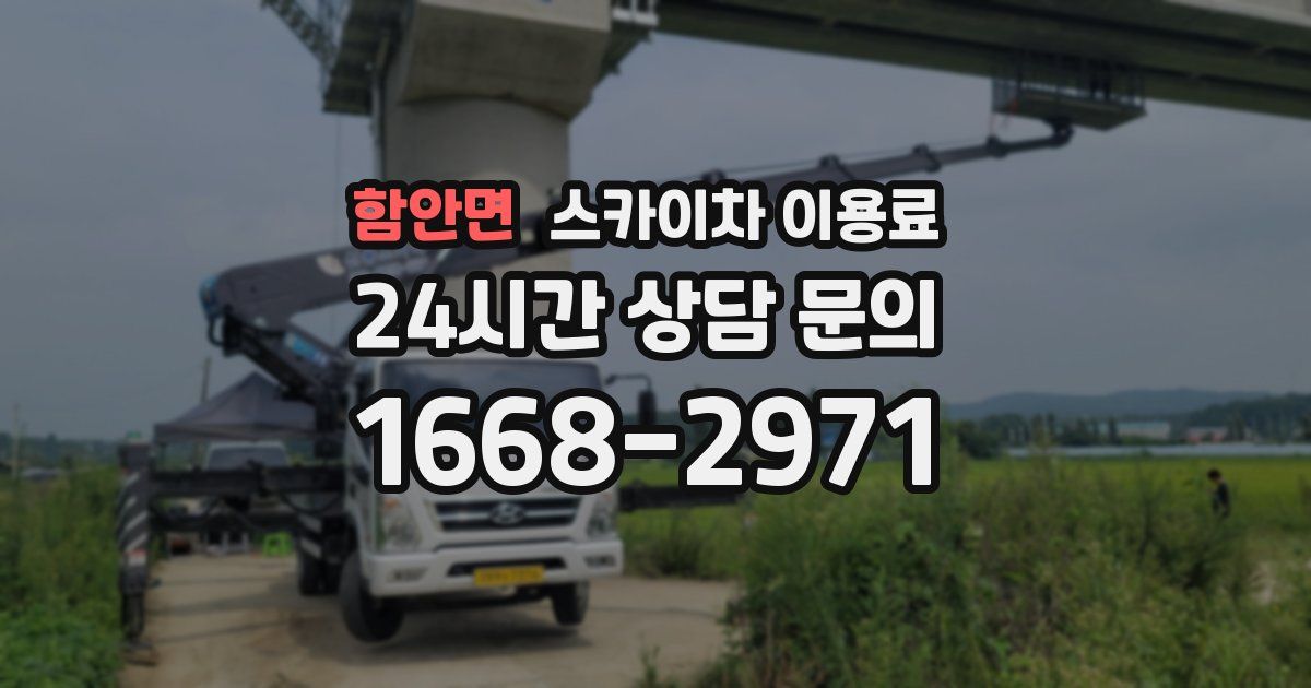 함안면 스카이차 이용료
