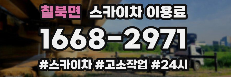 칠북면 스카이차 이용료
