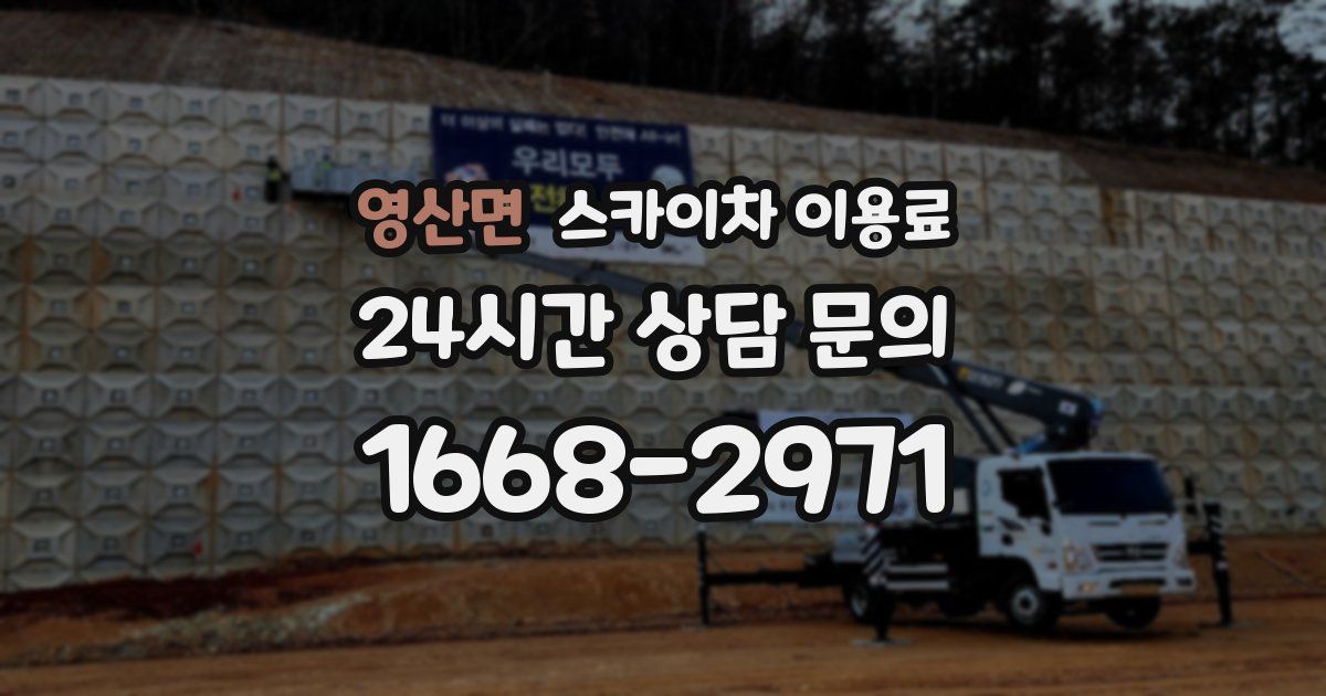 영산면 스카이차 이용료