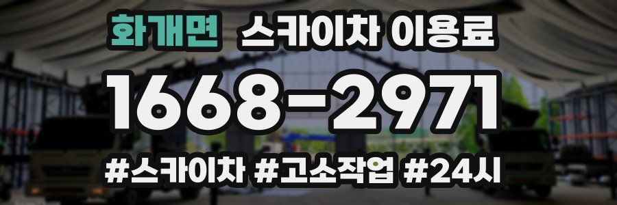 화개면 스카이차 이용료