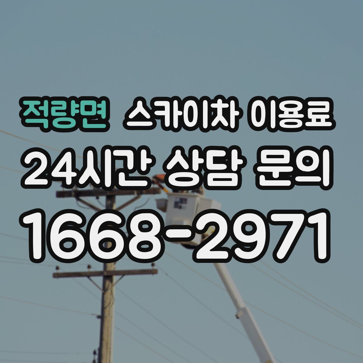 적량면 스카이차 이용료