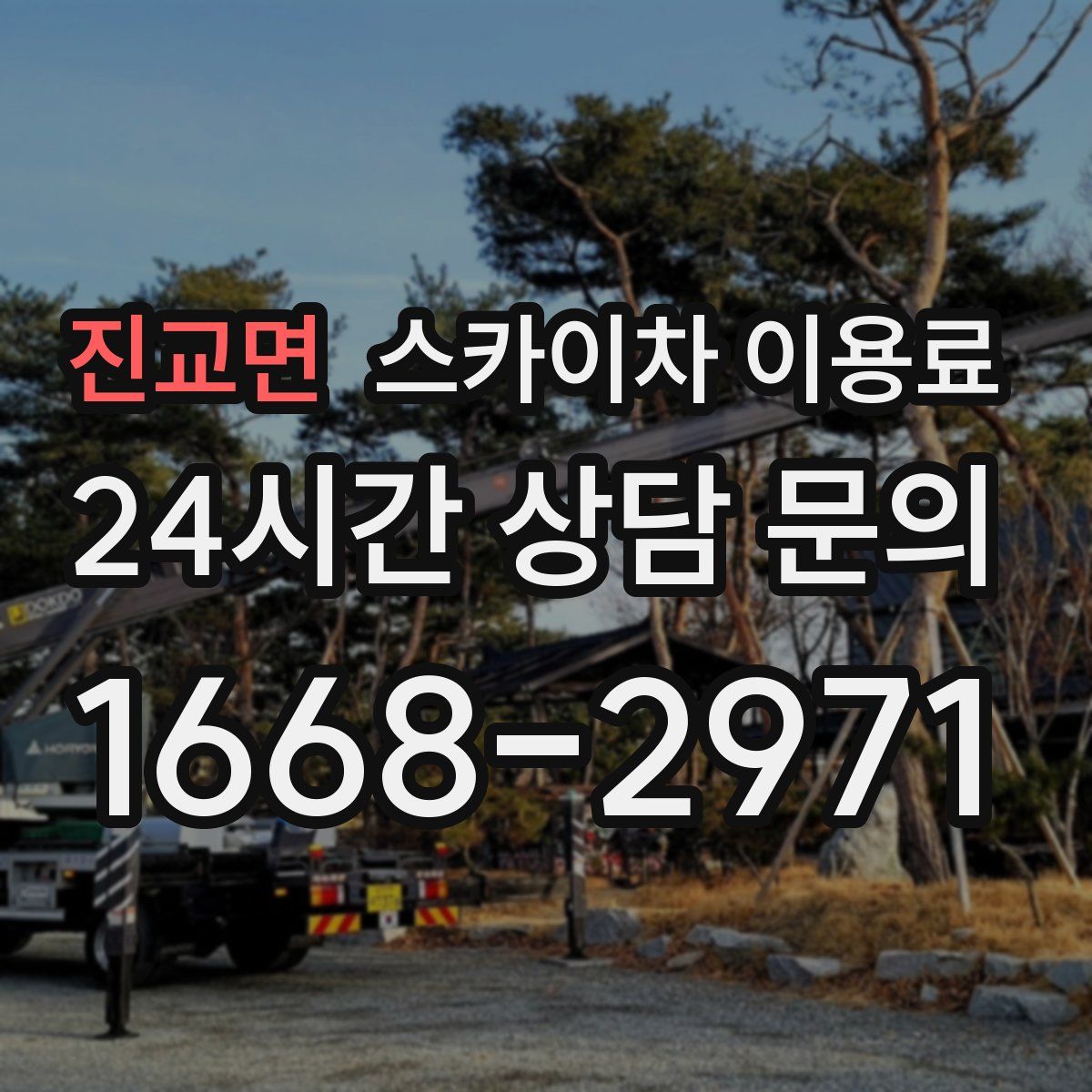 진교면 스카이차 이용료