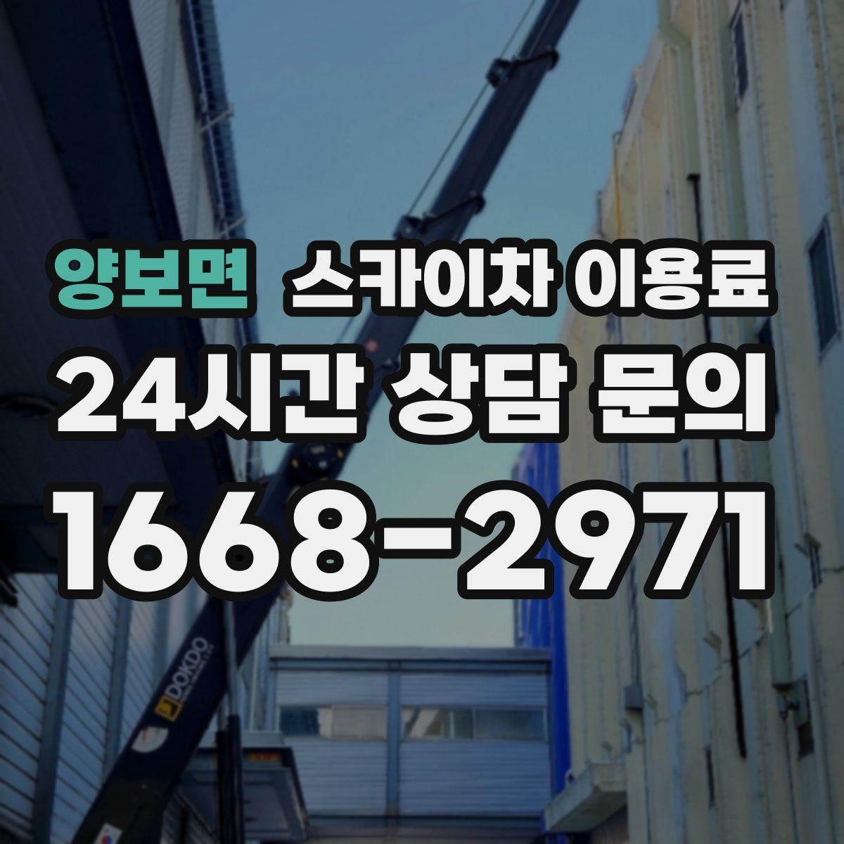 양보면 스카이차 이용료