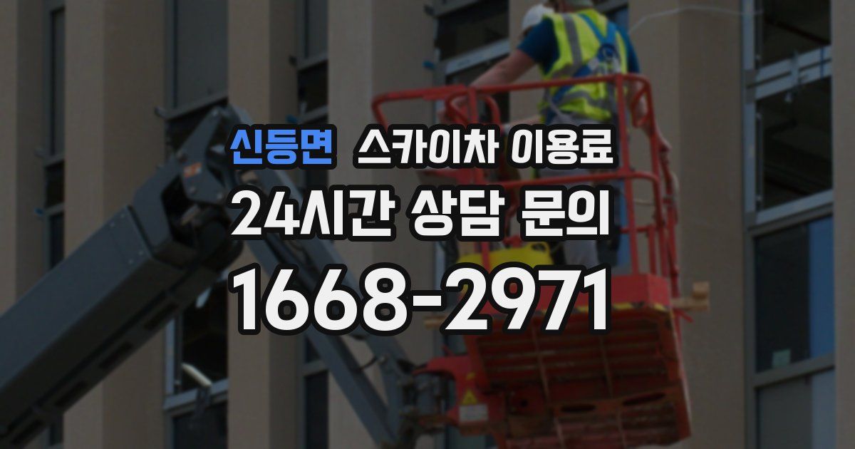 신등면 스카이차 이용료