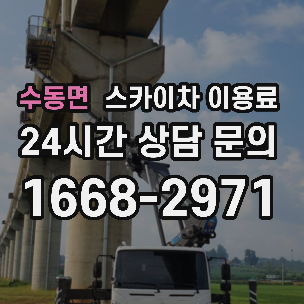 수동면 스카이차 이용료