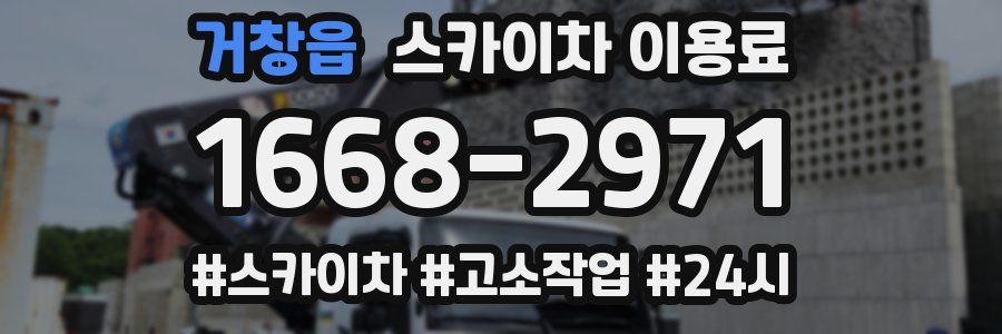 거창읍 스카이차 이용료